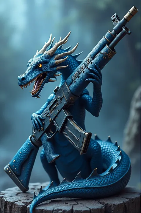 The design of the AK-47 is similar to that of the Blue Dragon.