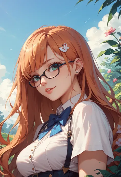 Sakura Futaba, princess cut,Glasses