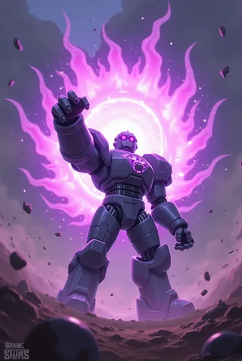 Play the R-T character from the game Brawl Stars by launching the Purple Void