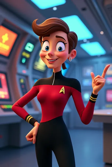 Star Trek LowerDecks animation style character