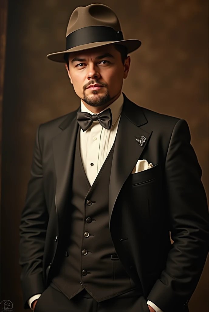 Leonardo DiCaprio in 1920s costume