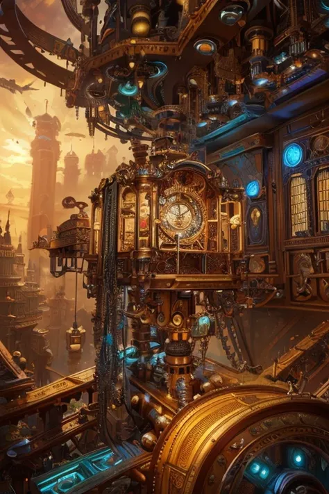 (masterpiece,  best quality,  best quality,  Official Art,   Beautiful and Aesthetic:1.2), (1 male),  Extremely detailed,( FRACTAL ART:1.3), colorful ,HIGHEST DEFINITION , Mechanical steampunk details with fractals in the background