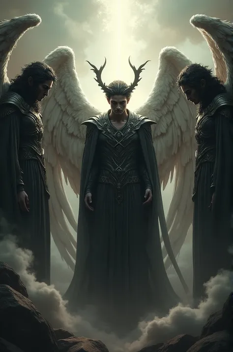  Dramatic artistic style ."- **Prompt 2:** " Angels with dark faces meeting ,  surrounded by hidden symbols ,  arguing in secret .  Their expression must convey malice and envy .  Mysterious artistic style ."---**[Turning point - 0 :36-0:50]**  - **Prompt:...