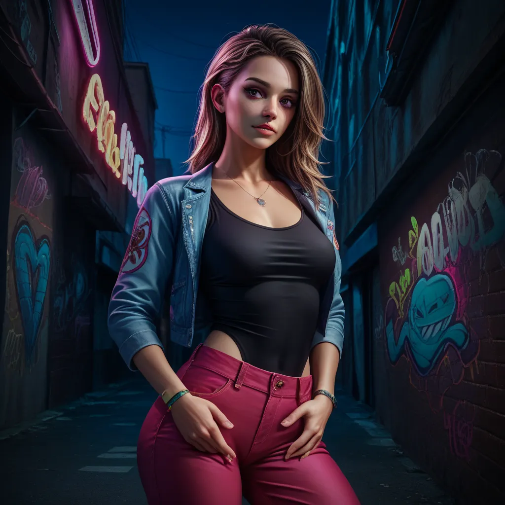 (a bunch of cute sexy outfit spider women standing in an alleyway, multiple subjects, extremely detailed, 4k, high resolution, h...