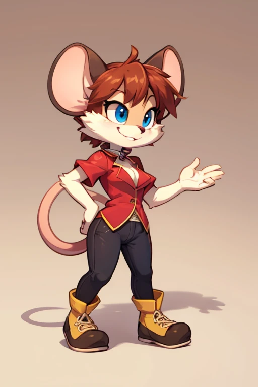 Female furry mouse tiny toons adventure style 