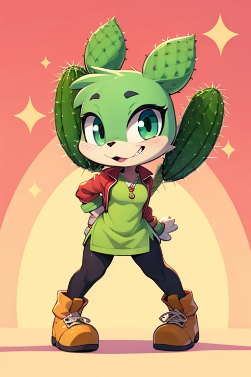 Female creature cactus tiny toons adventure style 