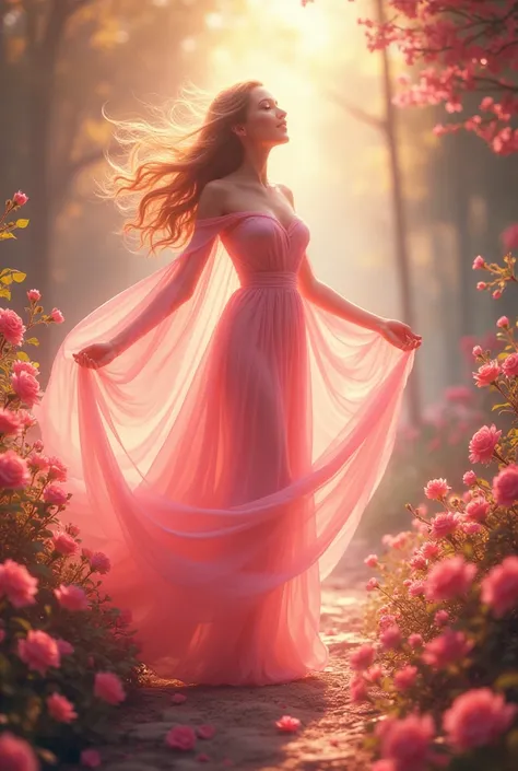 She comes into the world with a touch of pink, Walking in the wind, so soft, so beautiful. The gardens bloom, their laughter is a song, She is the goddess who inspires, in every step she takes And when the sun goes down, she shines brighter, With his soft ...