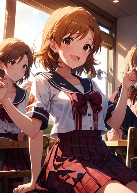 ( the idolmaster), ( best quality, 8k, masterpiece,  several people having fun with each other while having very detailed :1.4),...