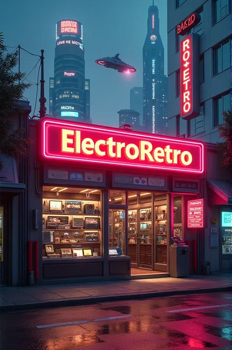 Create an image for a store called ElectroRetro