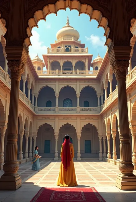 Teen Manjula Ki Haveli first Manjula support of pillars and their third Manjula have a gunbad