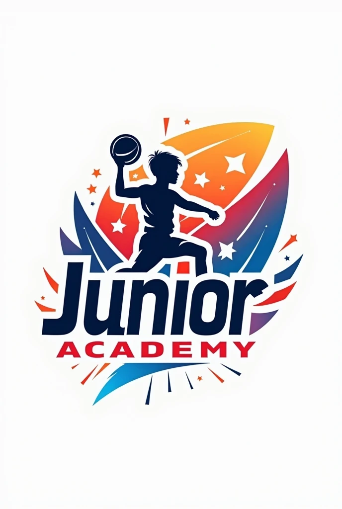 sports logo with JUNIOR ACADEMY lettering