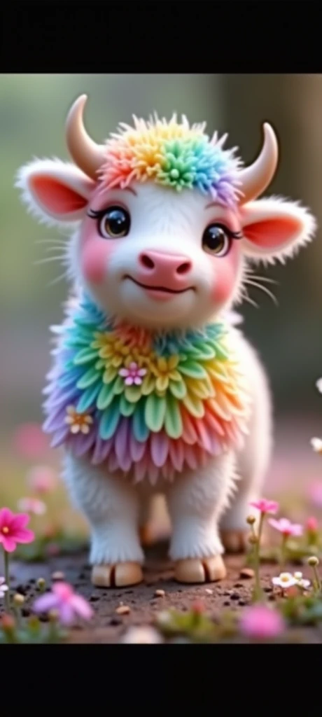 A colorful mini ox 