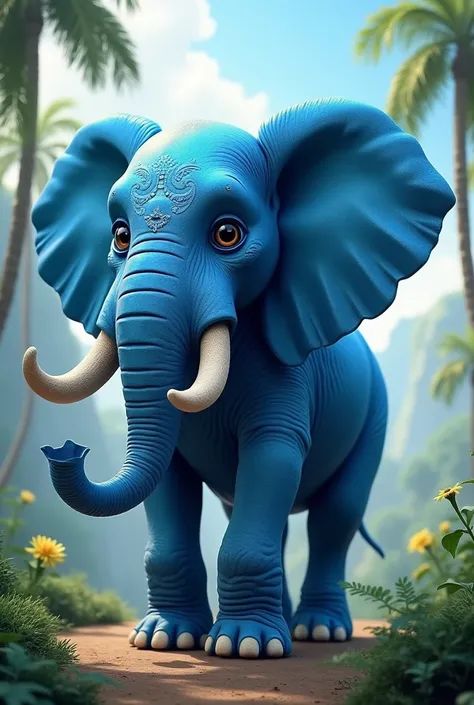 Blue elephant 