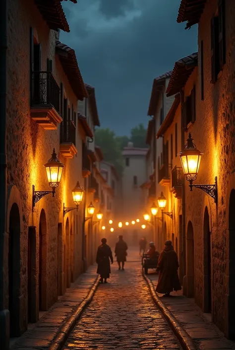 Street lights in Europe thousands of years ago