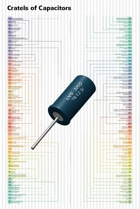 Capacitor symbol, types, mathematical expression and colour code chart 

