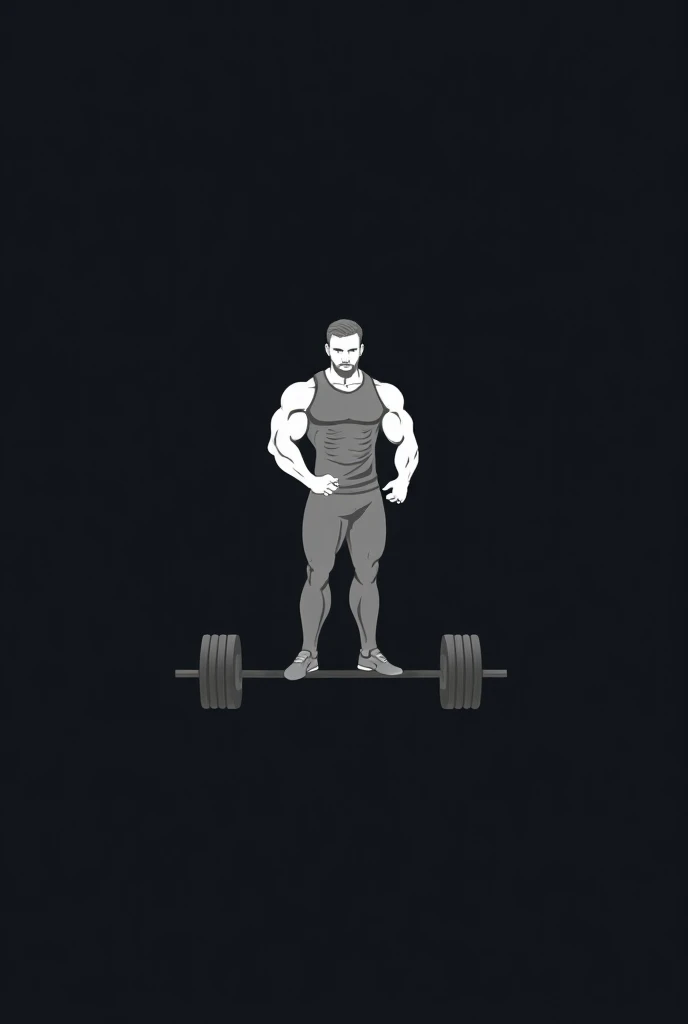  Create a minimalist and professional logo for a secondary gym .  The logo must include the following elements :

 A stylized silhouette of a trainer .
 Gym elements , how much do you weigh?.
 The logo style must be clean and modern ,  with simple lines an...