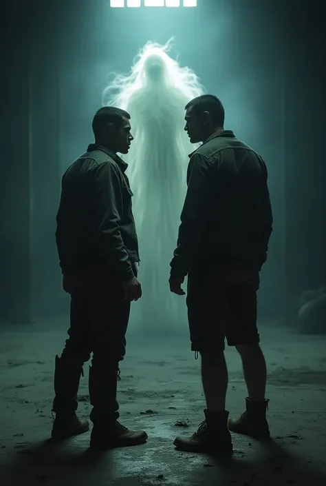 Two brothers getting ready to fight a ghost 