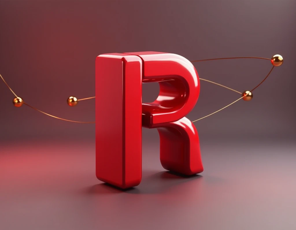 "Design a sleek, minimalistic logo for a 3D design company named Red Morph. The logo should convey concepts of transformation, adaptability, and innovation, using a clean, modern style. Incorporate simple geometric shapes and subtle 3D elements to add dept...