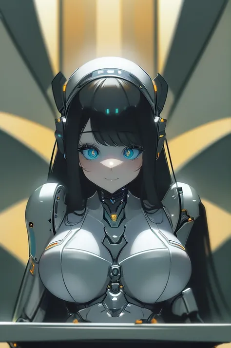 (masterpiece),(Highest quality),(Super detailed),(Best illustrations),(Best Shadow),(Absurd),(Detailed Background),(so beautiful), 16K, 8K, 4K,(Best Shadow),robotization,woman ,big bust,Robot Joint ,Metal skin,Black robot Suit,long hair,a black robot suit ...