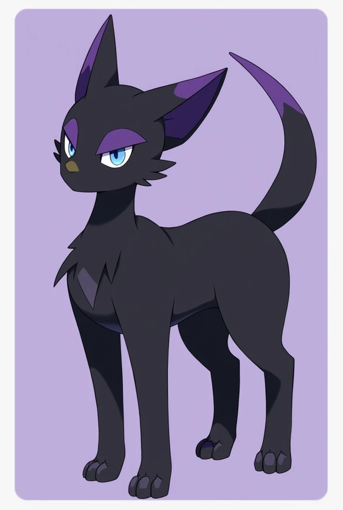  A new Pokémon . Umbralandnx**! Este Pokémon de tipo siniestro tiene una forma ágil and estilizada, con un pelaje negro profundo and ojos brillantes de un intenso violeta.  Its characteristic sound is a soft whisper that attracts attention .

**Umbralandnx...