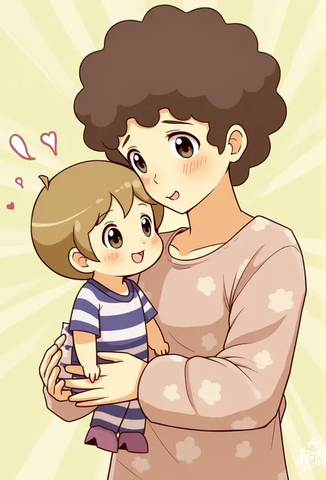 score_9, score_8_up, score_7_up, score_6_up, score_5_up, (((mother and son))), ((1boy, thin boy, short stature, young boy)), (((curly hair, brown hair, short hair))), (((nice ass))), (((striped pijama shirt)))