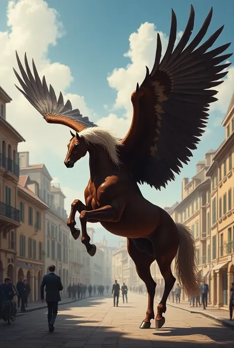 Lyon eagle horse