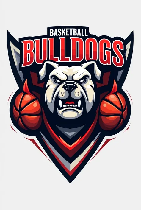 Basketball academy logo called Bulldogs 