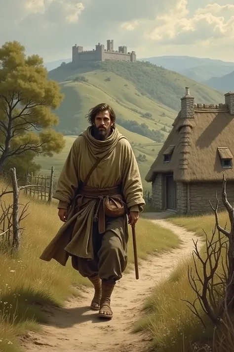 An 11th century peasant going home