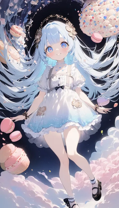 masterpiece, best quality, extremely detailed, (illustration, official art: 1.1), 1 girl, (((light blue long hair)))), ((( long hair))), light blue hair,, long hair ((blush)) , cute face, big eyes, masterpiece, best quality, (((a very delicate and beautifu...