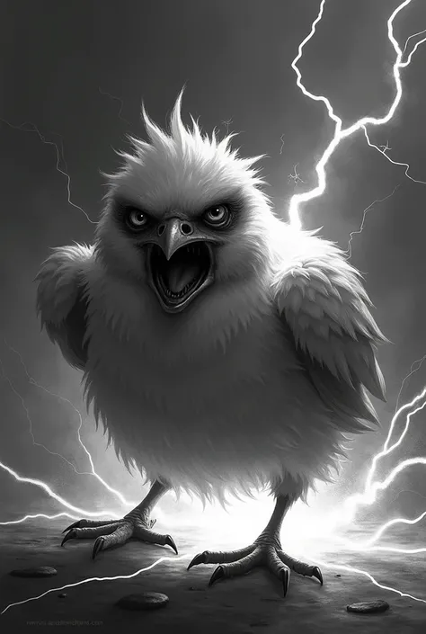 An electroshocked bird