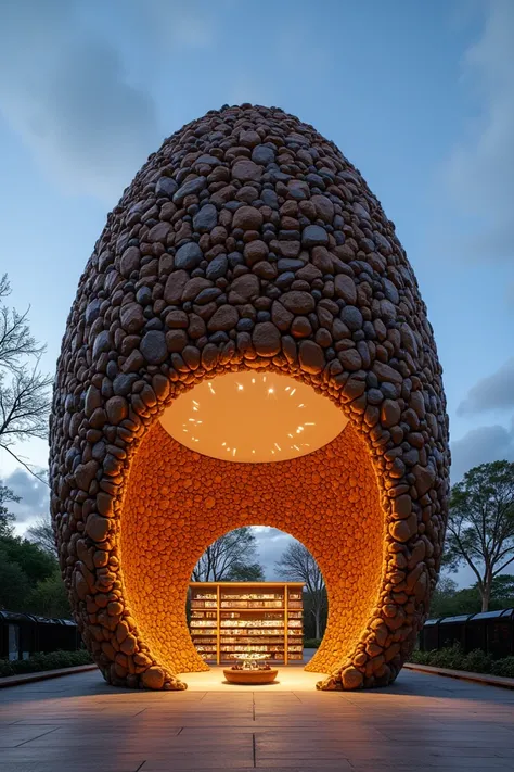  Create a giant egg kindser , made of recycled material . Tem que deixar claro que e made of recycled material .  Inside there will be a Ferrero store , super modern.  The lighting must also be an attraction .  It will be a tourist attraction in Poços de C...