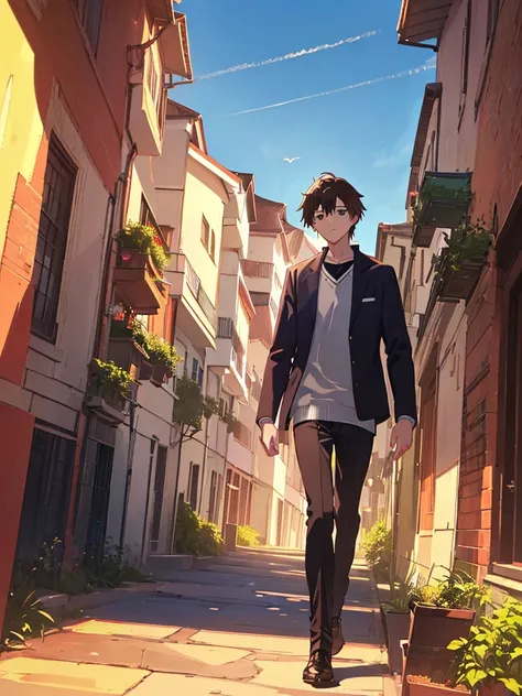 (Makoto Shinkai:1.2),(Makoto Shinkaiスタイル:1.1),( best quality, high definition ,4K,8K resolution,8k, high definition ,Ultra HD,Super detailed),( fine detail:1.2),(Anime-like:1.4),Anime protagonist,Anime Boys, anime art ,Fresh,(( bright and fresh boys:1.4)),...