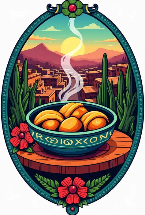 Logo for a restaurant serving food in La Paz
