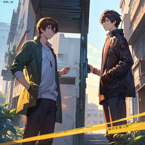 (Makoto Shinkai:1.2),(Makoto Shinkaiスタイル:1.1),( best quality, high definition ,4K,8K resolution,8k, high definition ,Ultra HD,Super detailed),( fine detail:1.2),(Anime-like:1.4),Anime protagonist,Anime Boys, anime art ,Fresh,(( bright and fresh boys:1.4)),...