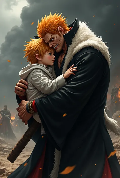 Ichigo korusaki holding zaraki kenpachi like a princess 