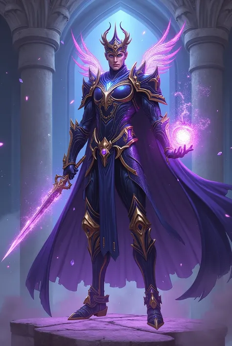 Veritas of the Galaxy That Wears Galaxy Knight Armor and Purple galaxy mantle have. He too have wings Galaxy-Time Wings that split time and space Male Galaxy Human being which too Wears Crown at his head and Galaxy Knight Helm split to 2 halfs one half is ...