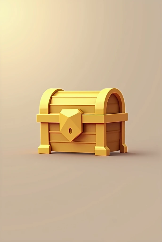 Treasure chest, modern art, not colourful, can be used as an app logo, golden, simple lines, dont shade or anything, very very simple