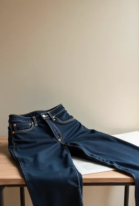 jeans pants in black jenim and blue dark blue jeans laying on table randomly wallpaper 