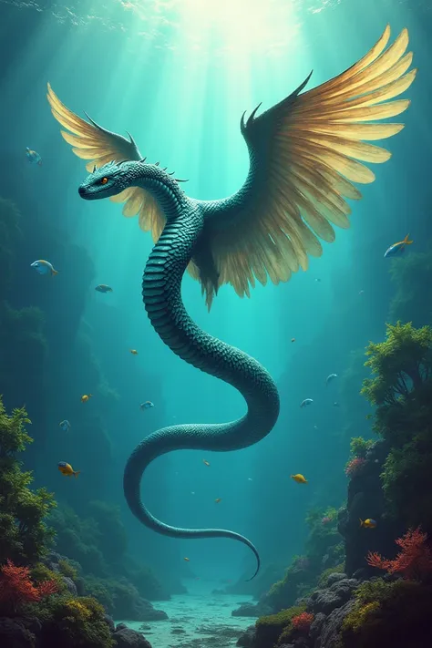 Winged sea snake