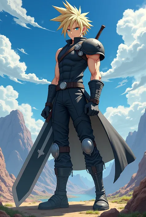 Cloud Strife in  anime multiverse dragon ball