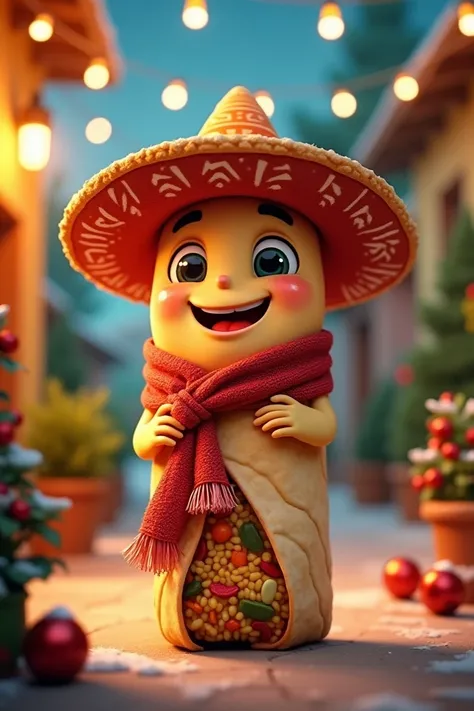 Animated Christmas burrito sabanero image for ren 