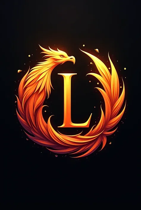 A logo with the letter L surrounded by a Phoenix 