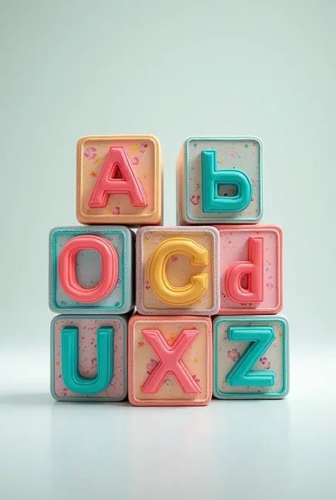 Image of a  using blocks of the alphabet to form a word