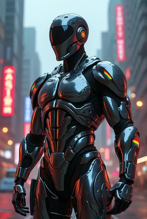 Create the gay Robocop for me