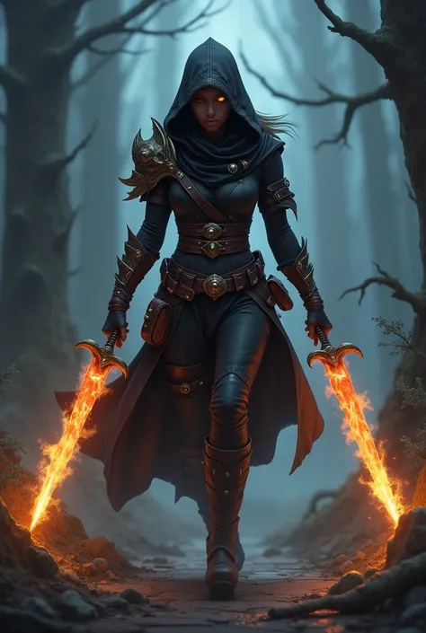 CRIE UM ROGUE, WORLD OF WARCRAFT CHARACTER SUBTERFUGE MODE WITH FIRE DAGGERS