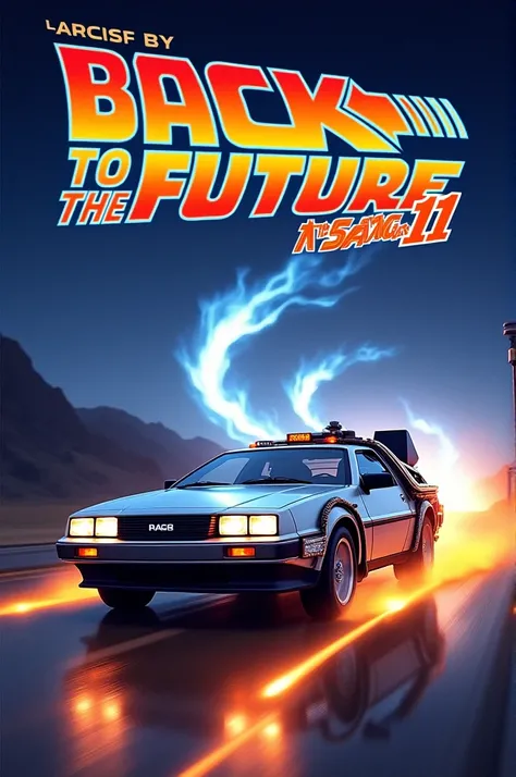 The cover of Back to the Future exchanging the vehicle for a Nissan should be exactly the same cover as the film Back to the Future