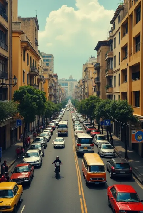 Create a thesis cover for me with this topic :  The perception of public transportation in the most congested areas of Santo Domingo and the National District,  that they have a title on the cover : la percepción sobre el transporte público en las áreas má...