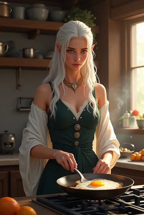 Daynerys Targaryen frying an egg