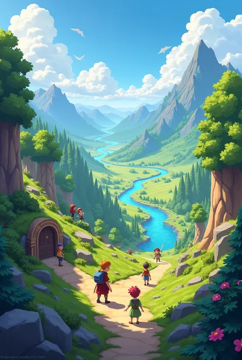 2d video game background