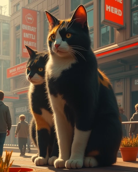 Humans will be replaced by anthropomorphic calico cats